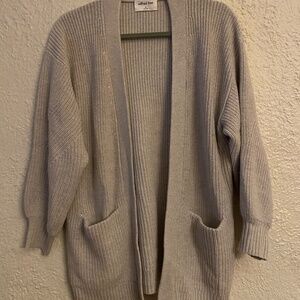 Aritzia Wilfred Free Long Sleeve Gray Sweater